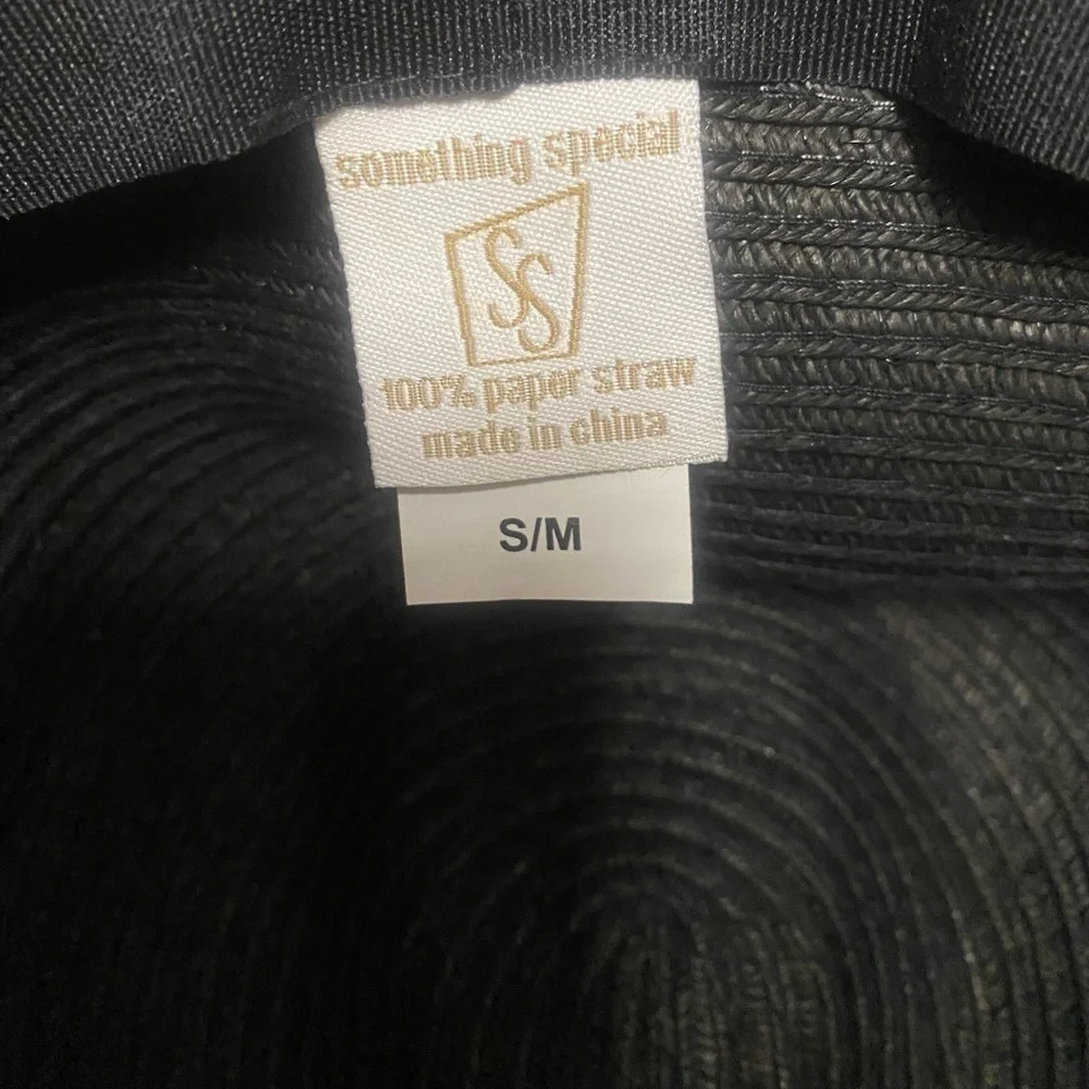 Something special wide brim braided paper straw hat